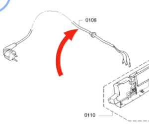Bosch Dishwasher Power supply cord cable power lead WTE86301AU,_description(1)