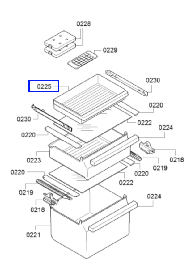 BOSCH Fridge Freezer Ice Tray Bin KIN34P60AU,_description(1)