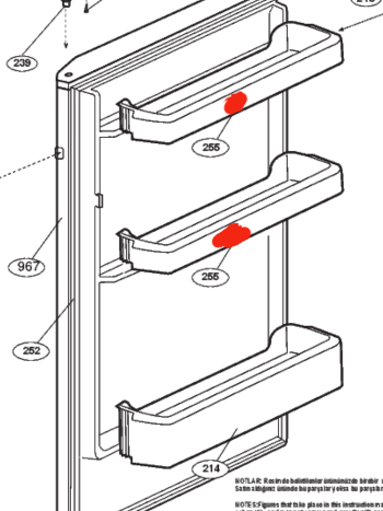 Beko Fridge Upper shelf  CH124020W_description(1)