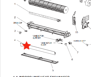 Mitsubishi AIRCON Vane Upper MSZ-AP25VGD-A1 MSZ-AP50VGD-A1 MSZ-AP25VGD-A2 MSZ-AP50VGD-A2,_description(2)