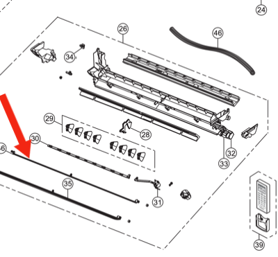 Panasonic Air-condition and Heat Pump Small Vane Louver CS-Z25TKR CS-Z35TKR CS-Z20TKR CS-Z42TKR, v_description(1)