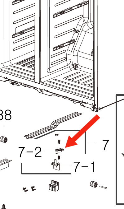 samsung Fridge Side DOOR CAMRISER on cabinet itself SRS_description(1)