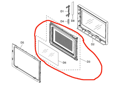 Panasonic Microwave Door Middle NN-ST665B_description(1)