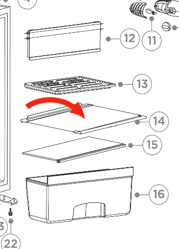 Haier Bar Fridge Middle SHELF HRF130UW_description(1)