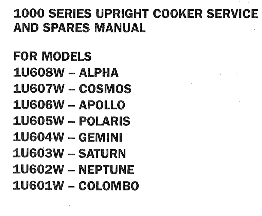 WESTINGHOUSE SIMPSON vent on top, chimney , 1U602, 1U603, 1U604, 1U605, 1U606 No longer Available_description(1)