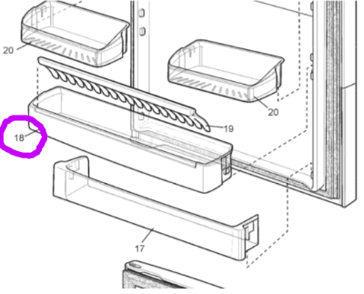 Westinghouse and Simpson fridge Bottle shelf 1441945_description(1)