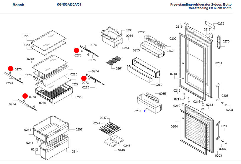 BOSCH FRIDGE Hookclip for telescopic drawer rail white KGN53AI30A,_description(1)