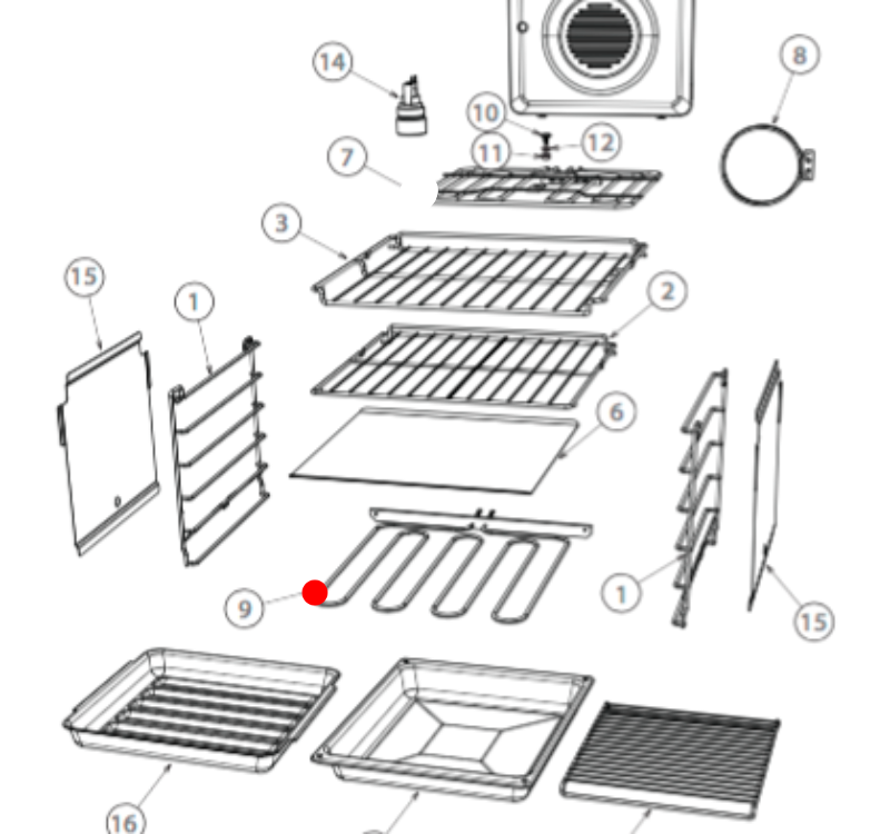 Fisher Paykel Bake Element OB60SL7DEX1, OB60SL7DEW1, OB60SL11DCPX1, OB60SL11DEPX1,_description(1)