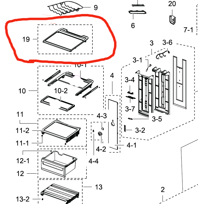 Samsung Fridge top Shelf SRS690GDLS, 929b_description(1)