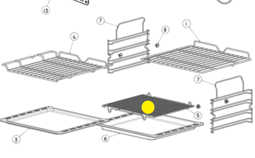 Fisher Paykel Elba Oven RACK GRILL INSERT Grill Pan Grid OR60SDBOB60SVMX, OB60DDEX, OR120DDWGFX1, OB60SRX, OB60SD, OB60BC, OB60_description(4)