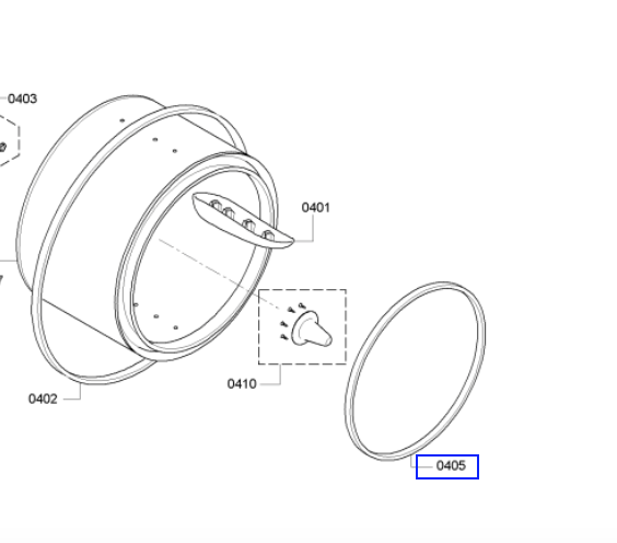 Bosch Dryer drum front sealing WTW86561AU, Wte86301Au,WTB86200au,WTE84100AU,WTW84360AU,WTV74100AU, WTE86300au,WTB86202au,WTB862_description(1)