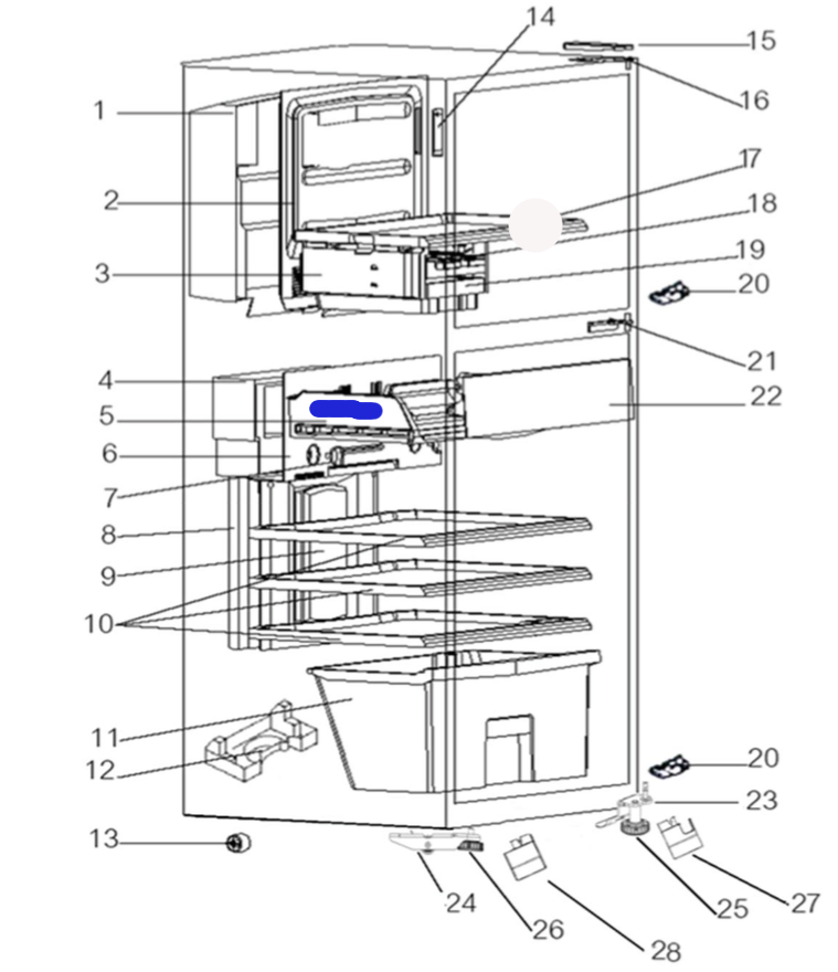 Mitsubishi Fridge section chiller draw or cheese draw MR385T, MR385U, MR385X, MR385B, MR385C, MR420T, MR420U, MR420X, MR420B, MR_description(1)