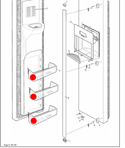 Electrolux Westinghouse and Simpson Freezer Door shelf 5701_description(3)
