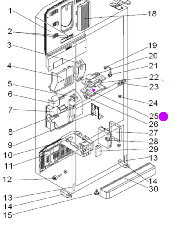 Mitsubishi fridge Water Tank MRCU375P, MR-CU375X, MR-CU415X, MR-CU375U, MR-CU415U, MR-CU375T, MR-CU415T, MR-CU37 *3520_description(1)