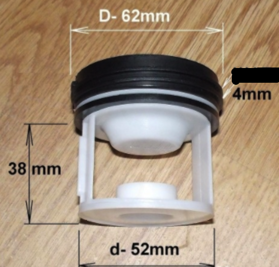 Bosch Washing Machine Drain pump filter cover ,_description(1)
