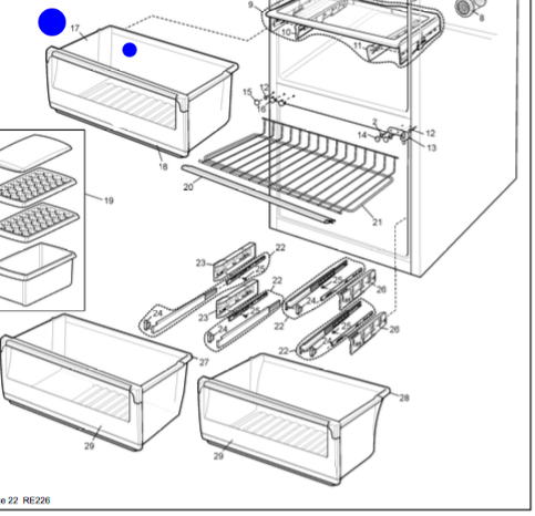 WESTINGHOUSE VEGGIE BIN CRISPER WBM4000SB, WBM4000WB, WBM3700WB, WBM3700SB,_description(1)