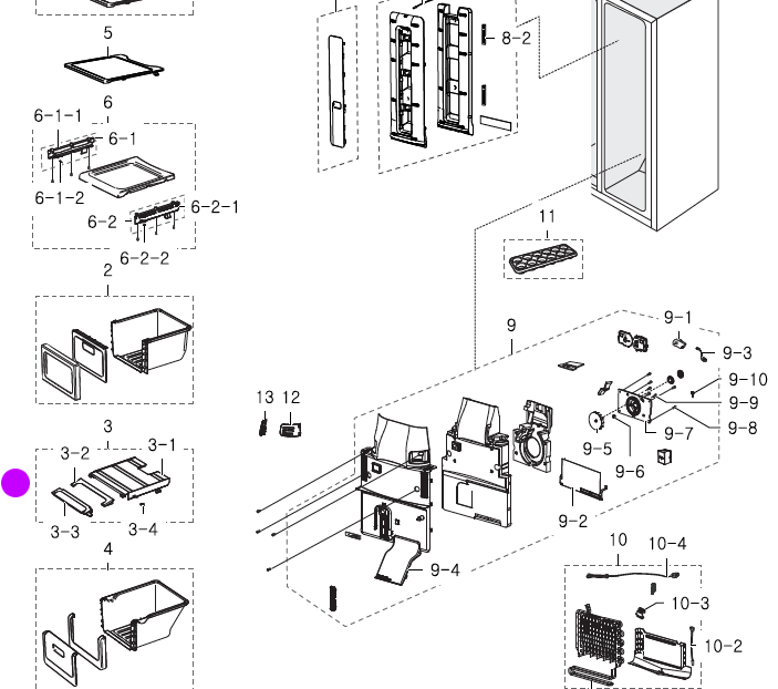 Samsung Fridge Vege Draw Cover SRS585HDIS, No longer available, obsolete_description(1)