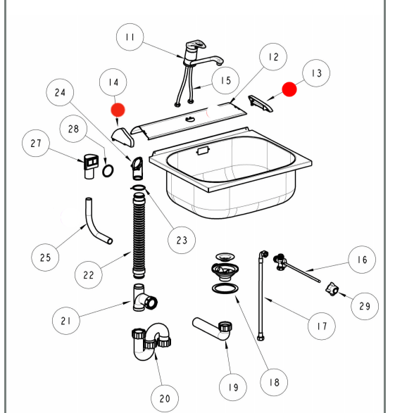 RobinHood and Fisher Paykel ST7000, St6000, ST5000, CONSOL RIGHT AND LEFT CORNER CAP,_description(1)