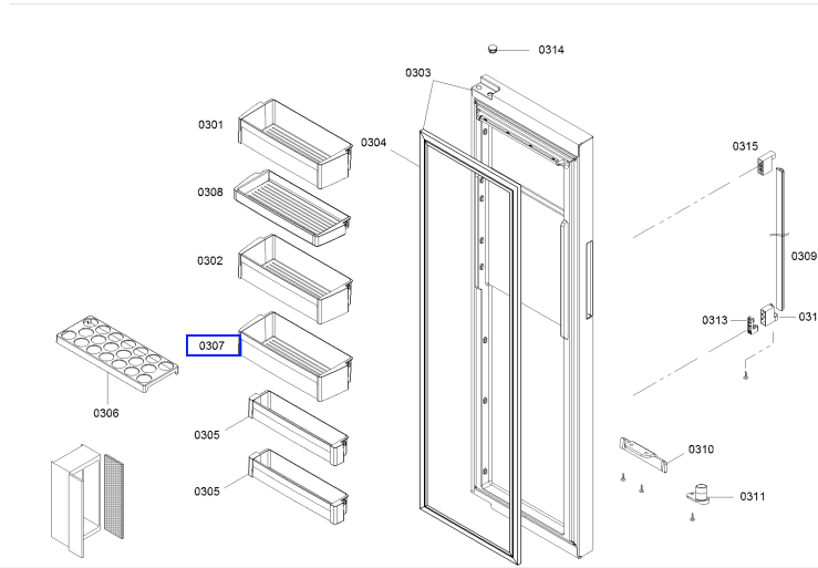 Bosch Fridge Bottle Shelf 4th From top_description(2)