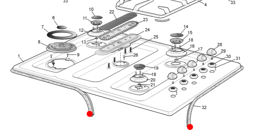 WESTINGHOUSE SIMPSON COOKTOP SEAL GHVJ79S, SEAL HOB 2320MM long, ***522100_description(1)