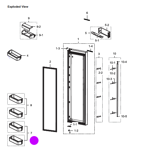 Samsung Fridge door shelf lowest on door_description(2)