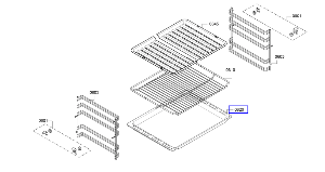 Bosch Oven Tray Shelf, 46,5 cm x 37,5 cm x 4,1 cm *4912_description(2)