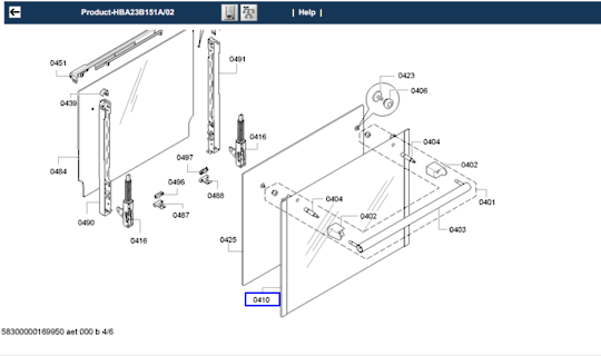 Bosch oven Door outter Glass HBA23B151A/02, HBA23B151A/01, HBA23B151A/03, HBA23B151A/04, HBA23B151A/70 ****8385_description(1)