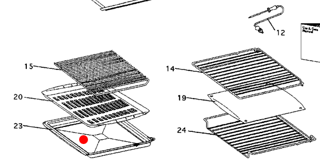 Oven Roasting Dish Enemal Tray 430mm x 370mm,_description(2)