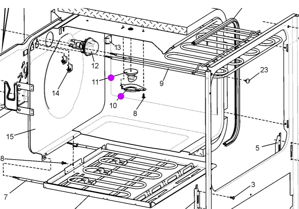 SIMPSON ATLAS WESTINGHOUSE OVEN GRILL ELEMENT top element holder APOLLO, 4U606W, polaris, *5403+*1024_description(1)