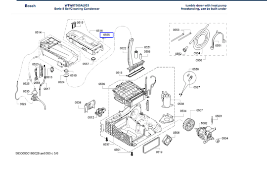 Bosch Dryer Locking cap Blind Grommet for condensate container WTW87565AU, ***29040_description(1)