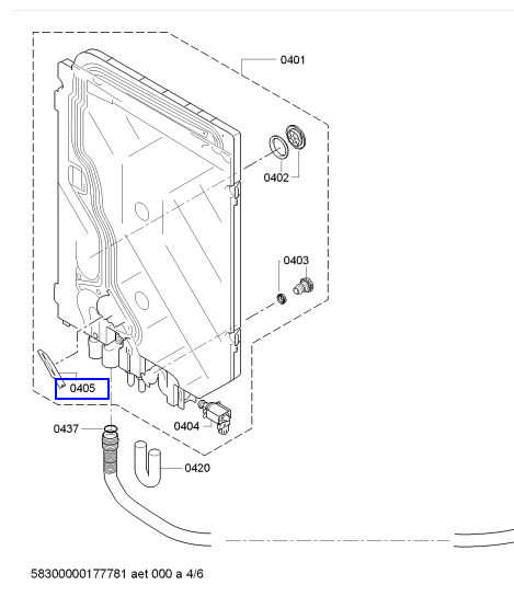 Bosch Simense Gagganeau Dishwasher Flowmeter Flow Sensor - 00611317_description(1)