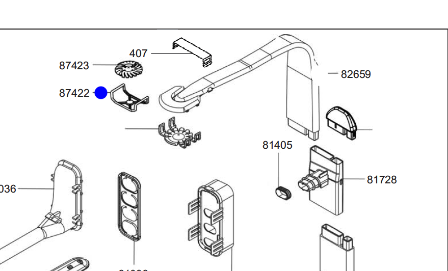 Smeg Dishwasher Upper Spray Arm SUPP.UPPER NOZZLE LS08,_description(1)