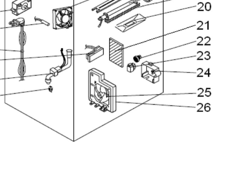 Mitsubishi Fridge PCB REFCON MR-385e, 420E, MR-420E,_description(1)