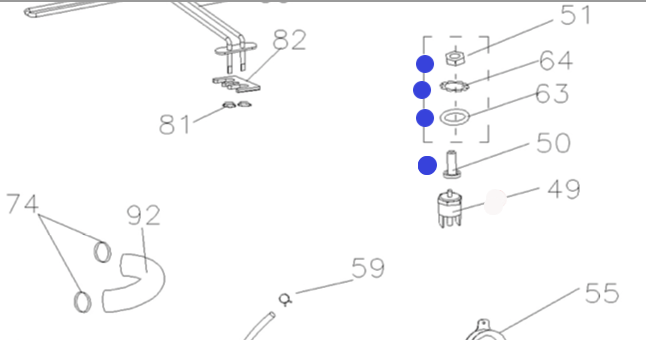 Haier Elba Fisher Paykel THERMOSTAT MANUAL RESET LIMITER WASHER AND NUT,_description(3)