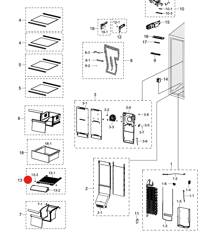 Samsung Freezer bin cover or shelf _description(1)