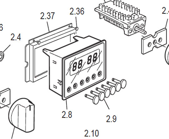 Delonghi Oven timer Knob dmfps60b, DE91GW1, no longer available_description(1)