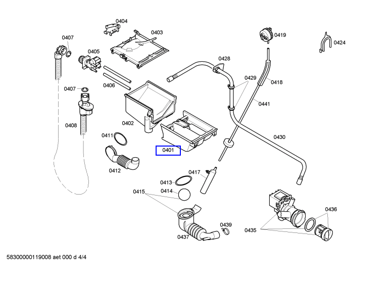 Bosch Washing Machine Dispenser Draw, Maxx,_description(1)