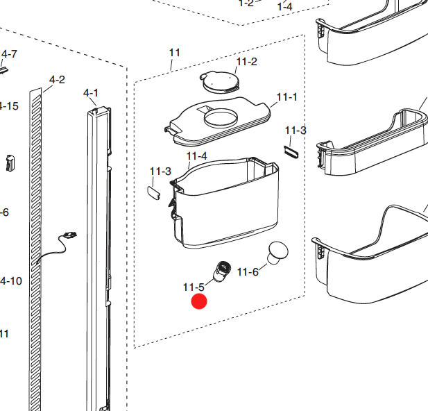 Samsung Fridge Water Tank valve Dispenser_description(1)