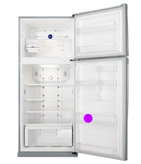 samsung fridge door Bottom shelf 2nd from bottom SR510ELS, *04791a_description(1)