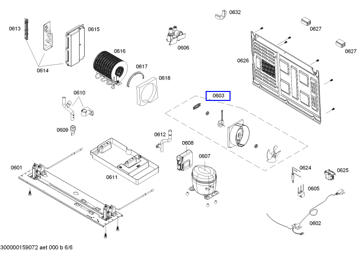 Bosch fridge condenser Fan Motor KAD62V70AU/03, KAD62V70AU,_description(1)