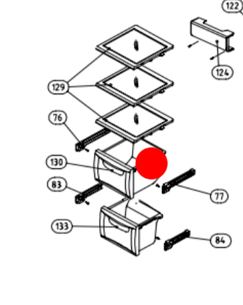 SMEG freezer bin 2nd one up from bottom SR650XA, SR640XA SR640XAKIT,_description(1)