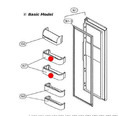 SMEG Fridge door MIDDLE bottle shelf_description(1)