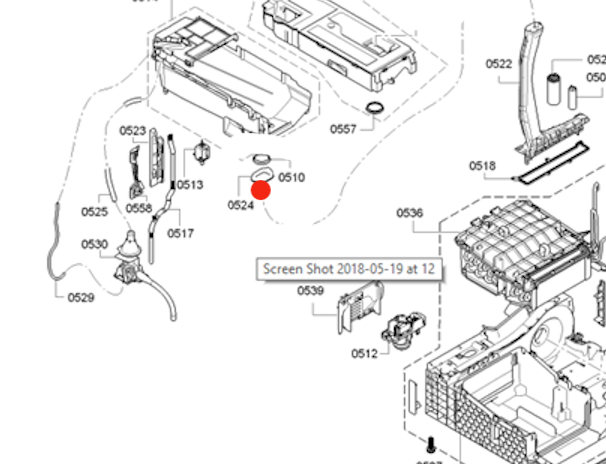 Bosch Dryer water tank dispenser seal grey WTW87565AU,_description(1)