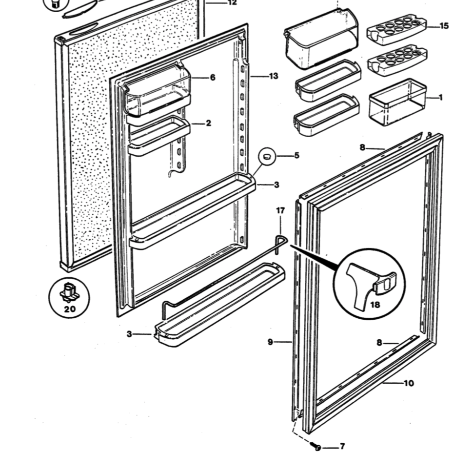 Fisher Paykel Fridge Door Seal Gasket This is Screwed in type for older before 1997 fridge NL A_description(1)