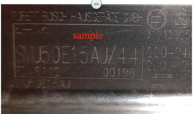 Bosch Dishwasher CONTROLLER BOARD SMS50E32AU/03,_description(1)