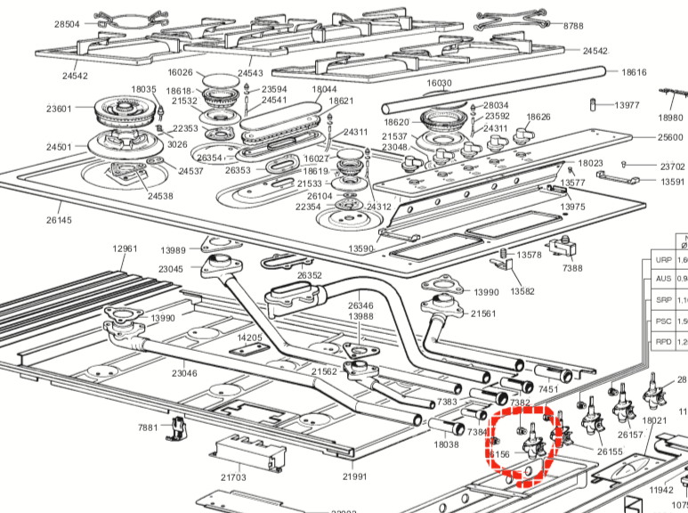 SMEG COOKTOP Wok Burner Tap 0.65,  SAR93AX,_description(1)