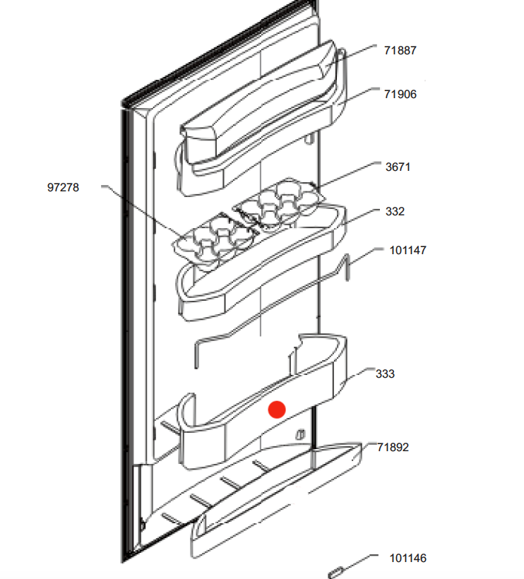 Smeg Fridge Bottle Shelf 2nd from bottom_description(1)
