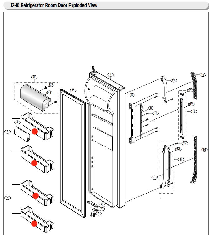 Samsung Fridge Bottle Shelf SRS619dhss , NO LONGER AVAILABLE_description(1)