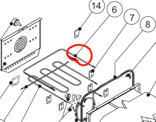 SIMPSON ATLAS WESTINGHOUSE OVEN TOP BAKE element ,70186, 70003, SOE09, 5041h,_description(1)