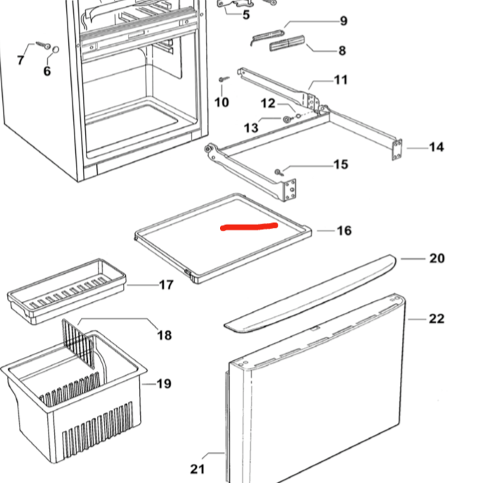 Fisher Paykel  Elba fridge Tray Divider Fridge section  875114_description(1)